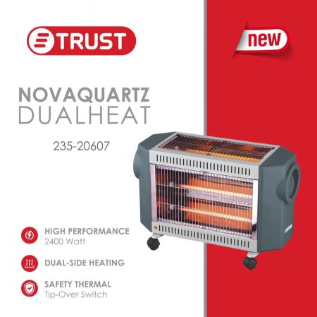 תנור חימום 4 להבות – 2×2 – TRUST ‏2400W