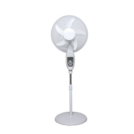 מאוורר נטען 16 אינץ׳ + תאורה + חיבור USB + תאורת LED