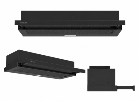 קולט אדים Built-In ITALIANO – ‏90 ס"מ – שחור