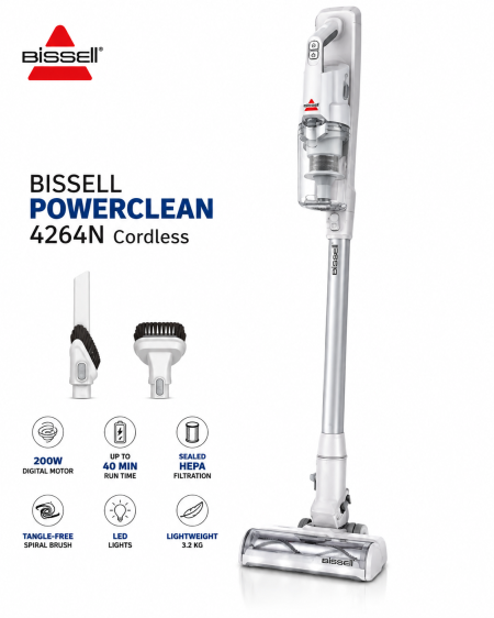 שואב אבק אלחוטי BISSELL PowerClean 4264N