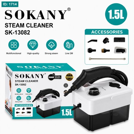 מכשיר ניקוי בקיטור SOKANY – ‏1.5 ליטר