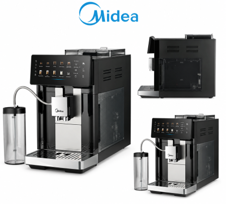 מכונת קפה אוטומטית מלאה MIDEA + מערכת חלב (הקצפה)
